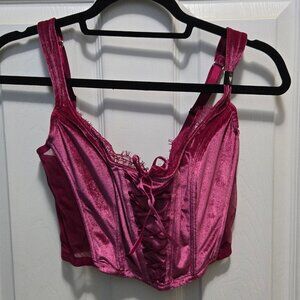 NWT Victoria's Secret Velvet Corset